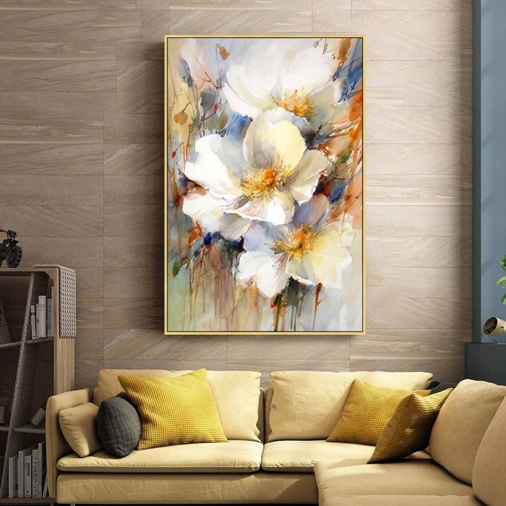 Large Abstract Landscape Paintings On Canvas Colorful Scenery Art Modern