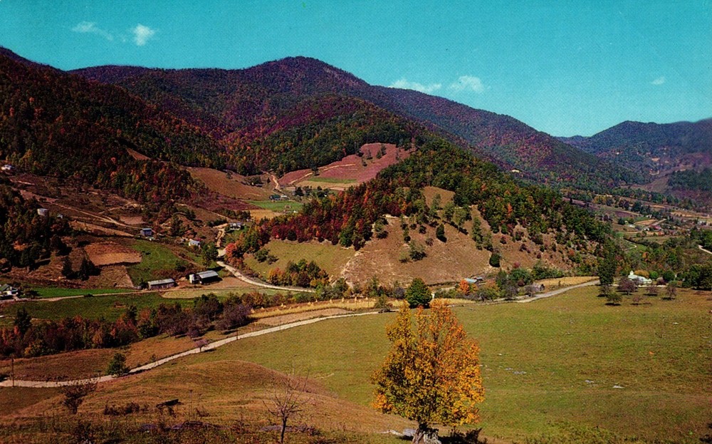 Postcard beautiful Maggie Valley, North Carolina