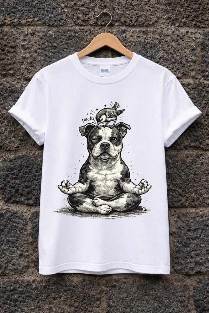 Retro Yoga Pitbull Tee | Funny Pitbull Mom Dad Shirt, Mom Club Shirt Pit bull