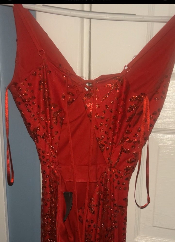 Prom Dress Sherri Hill Brand Size 0 Worn Once Great Condition With Tied Up Back
