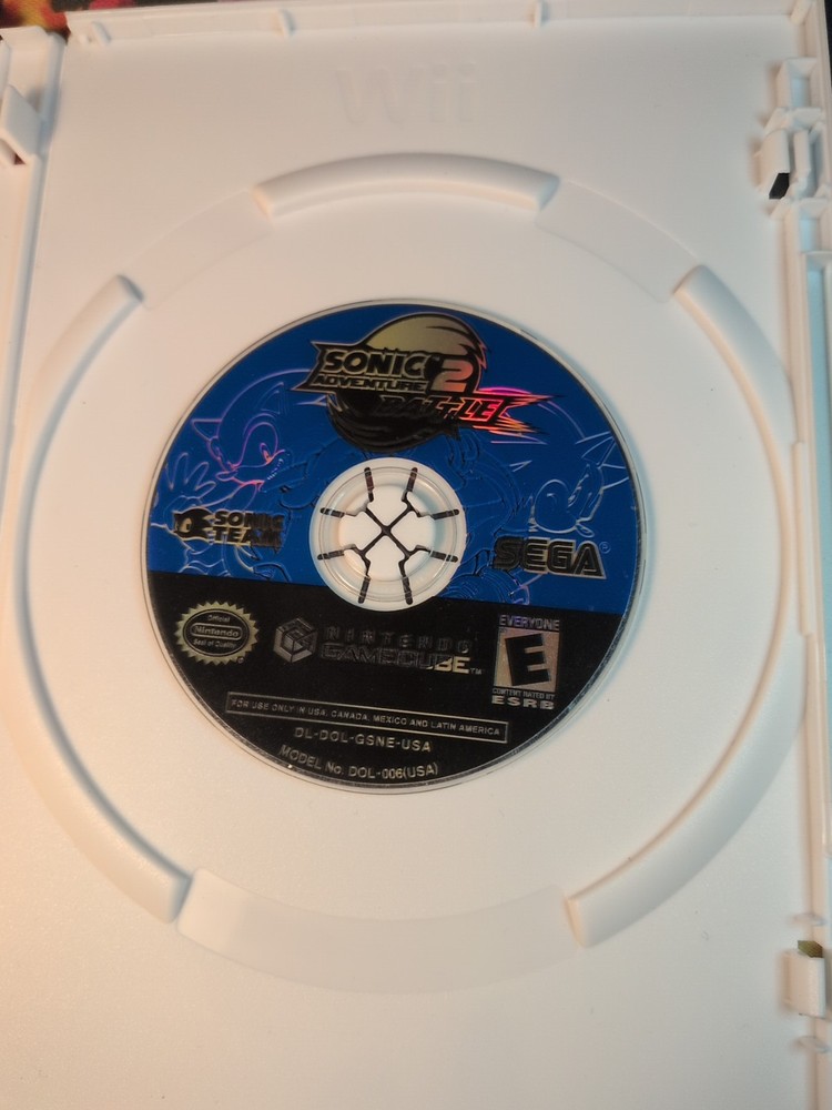 Sonic Adventure 2 Battle Nintendo GameCube Disc Only Authentic Tested