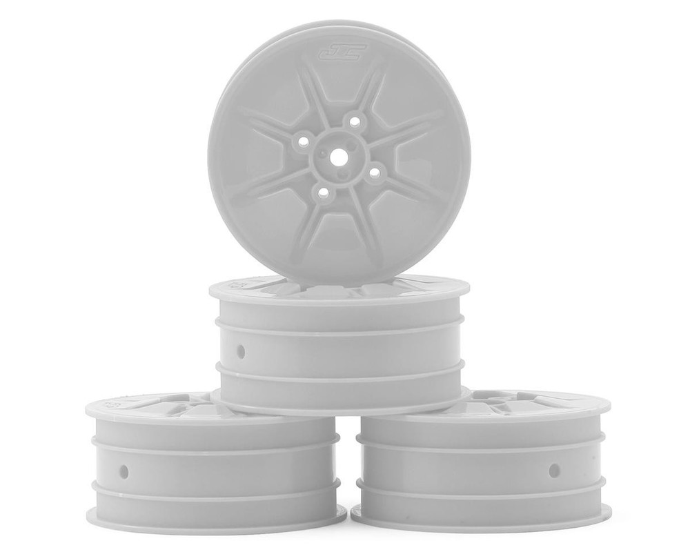JConcepts Pioneer 2.2 4WD Front Buggy Wheels (White) (4) (22X-4, XB4, B74.1)w/12mm Hex