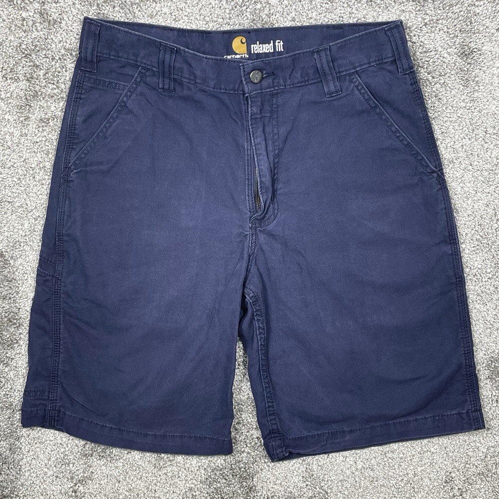 Carhartt Shorts Men’s 32x9 Relaxed Fit Carpenter Navy Blue 102514-412 Workwear