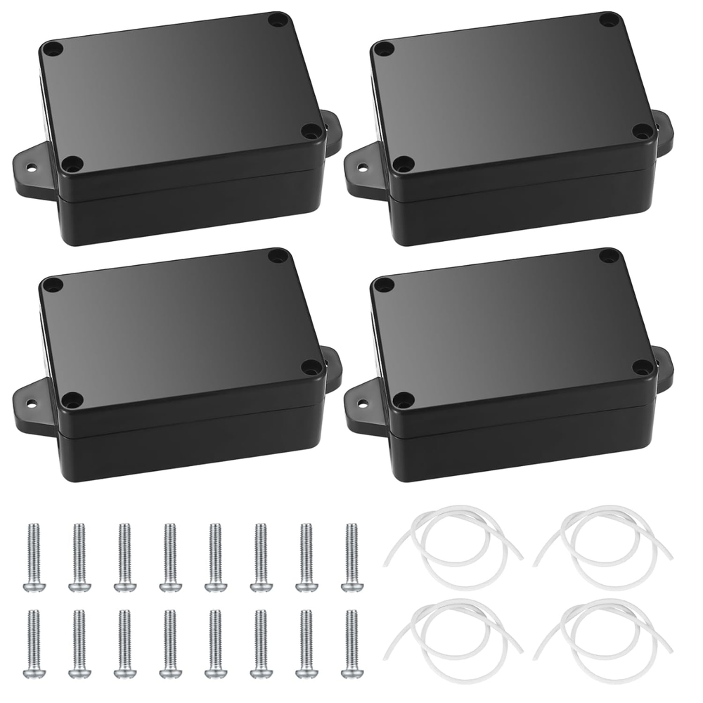 Project Box, 4Pcs Junction Boxes, IP65 Waterproof Electrical Boxes, ABS Plastic-image