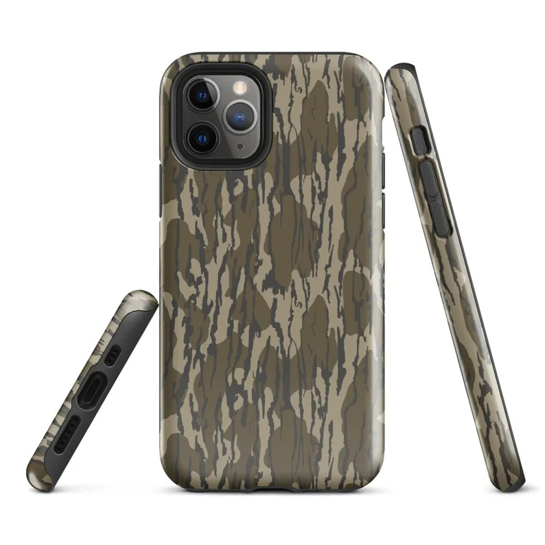 Camo Tough Case for iPhone Mossy Oak Bottomland Hunting Gifts