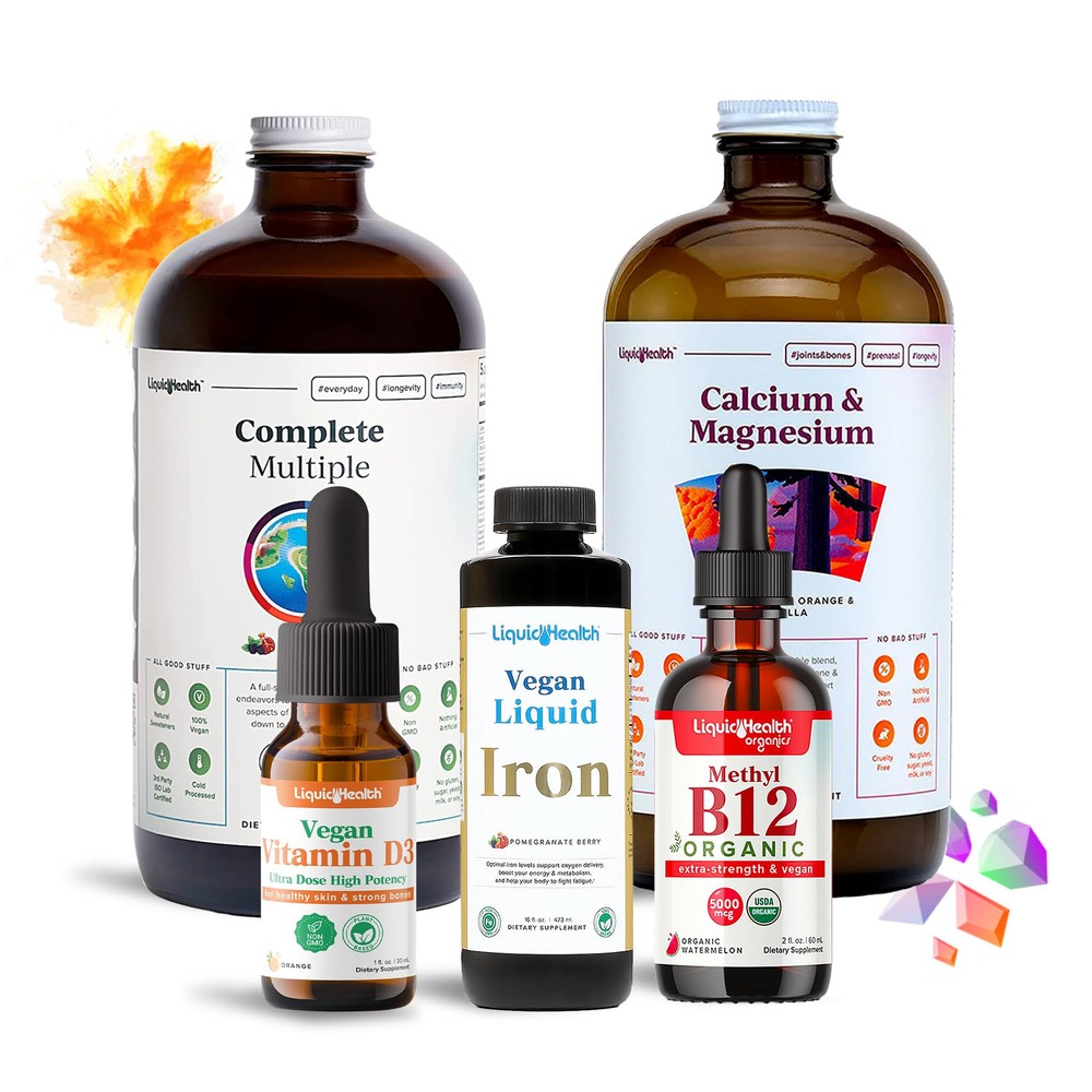 Liquid Health Ultimate Bariatric Liquid Vitamin Supplement Bundle - Adult Dai...