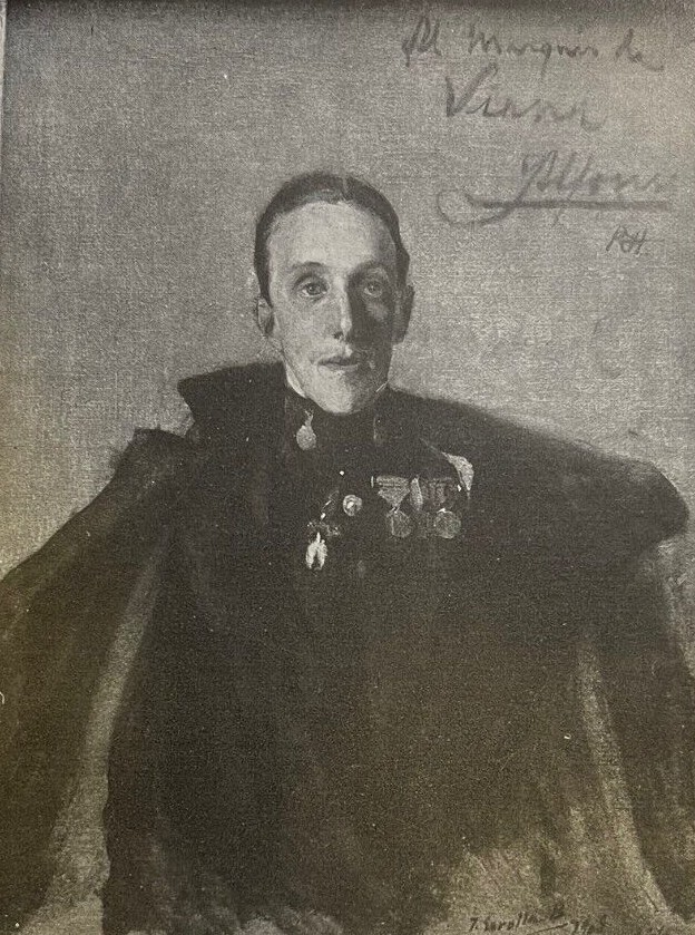 1909 Vintage Magazine Illustration King Alfonso XIII of Spain