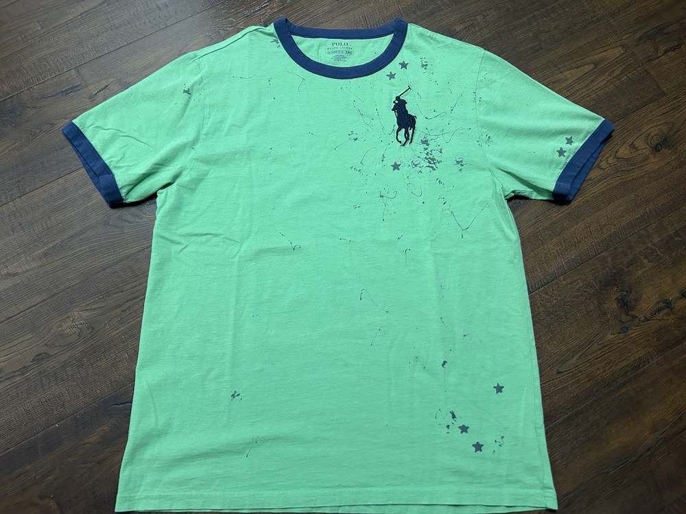 Polo Ralph Lauren Boys XL Green Pony  embroidery  T-Shirt