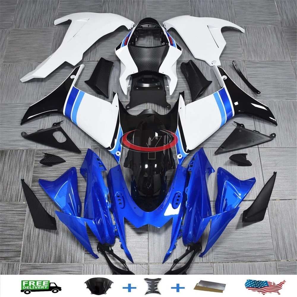 Bodywork for Suzuki GSXR600 GSXR750 2011-2023 Injection Fairing Kit Blue White