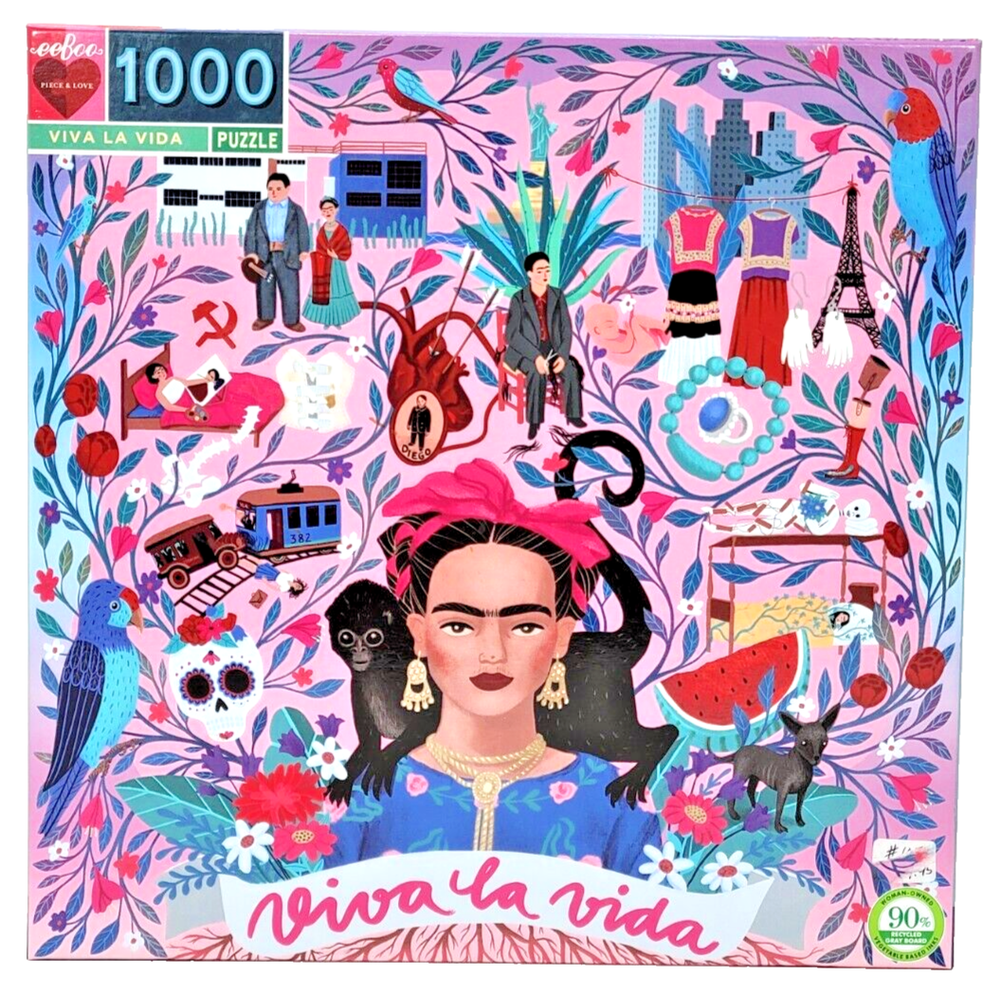 EEBOO - Frida Kahlo Viva la Vida 1000 Jigsaw Puzzle 23