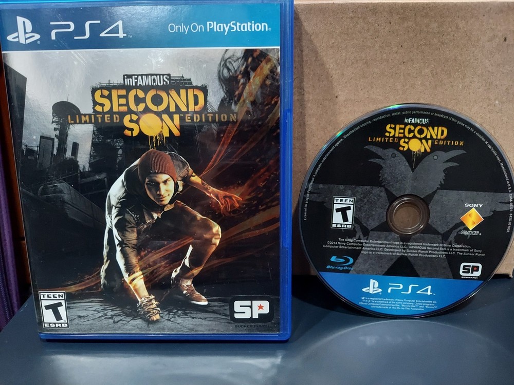 Infamous: Second Son Limited Edition (PlayStation 4, 2014) PS4 Case and Disc
