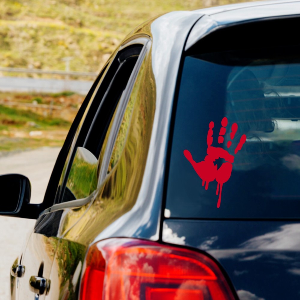 Bloody Right Hand Scary Horror Vinyl Decal Sticker Car Truck Window Laptop