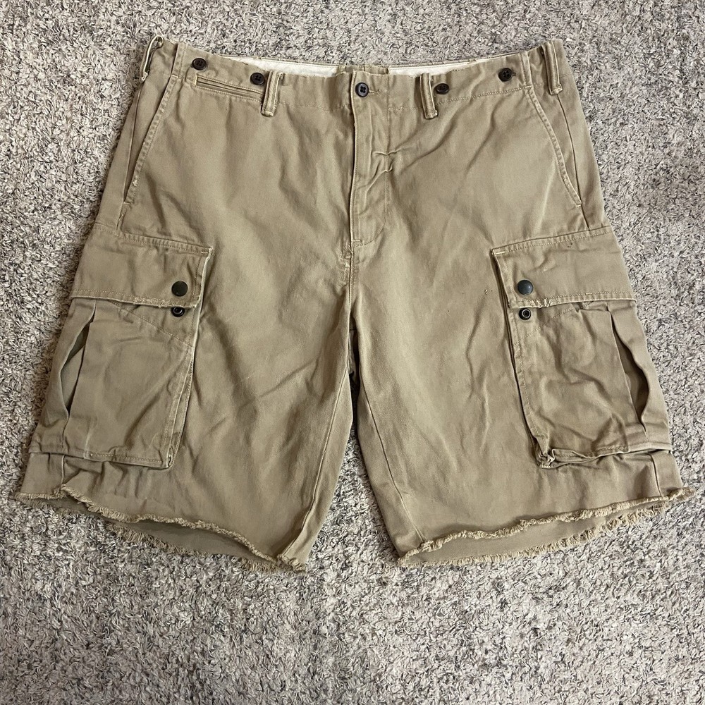 Polo Ralph Lauren Shorts Men’s 36 Khaki Vintage Combat Cargo 10