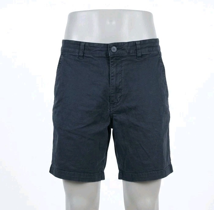 H&M Regular Fit Chino Shorts Dark Men's Size M Cotton Elastane (260424-03)