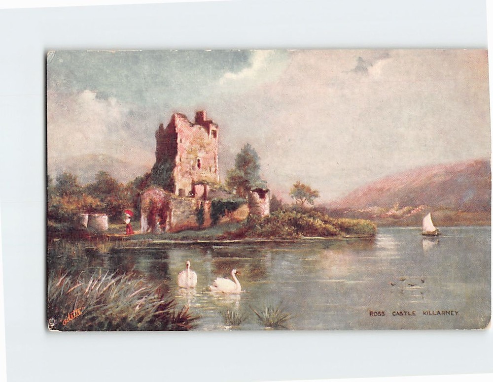 Postcard Ross Castle Killarney Ireland