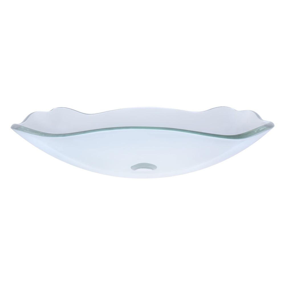 Novatto Clear Elegante Glass Vessel Bathroom Sink