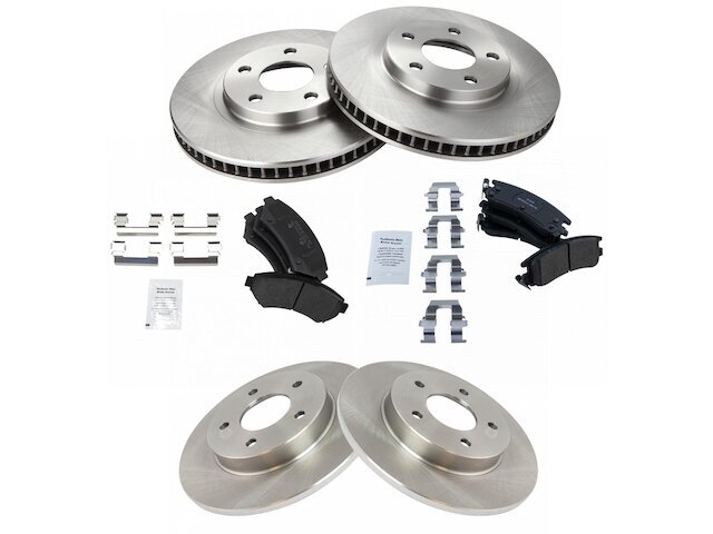 Cadillac DeVille 1997-1999 Front & Rear Brake Pad Rotor Set 81BFJV