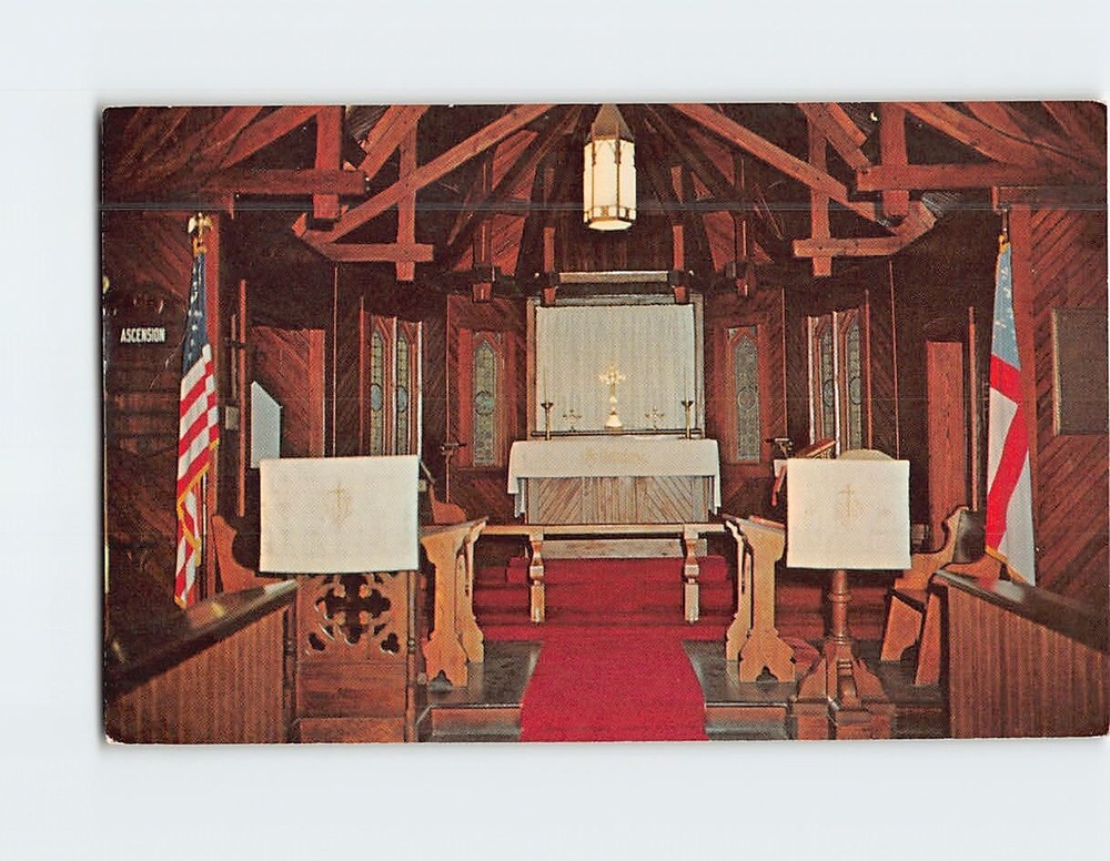 Postcard The Altar Christ Church Frederica St. Simons Island Georgia USA