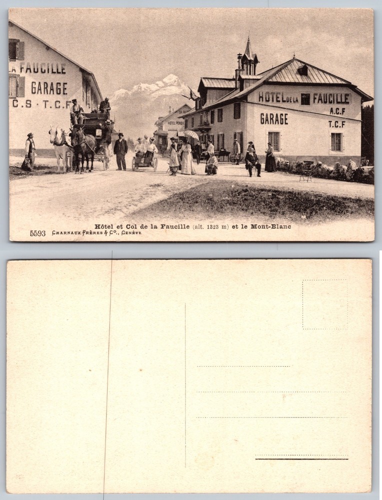 Hotel Du Col De La Faucille Mont Blanc Postcard