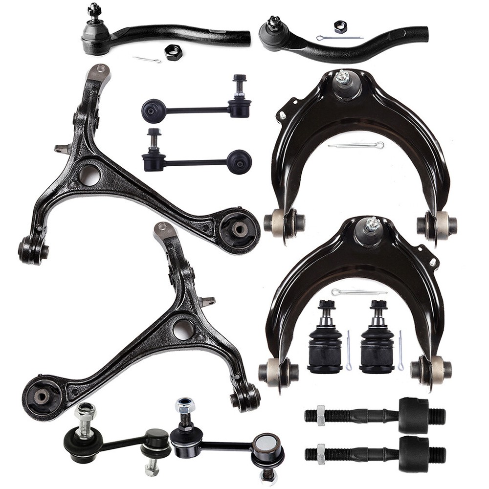 03-07 Honda Accord 14pc Front Suspension Control Arm & Tie Rod Kit