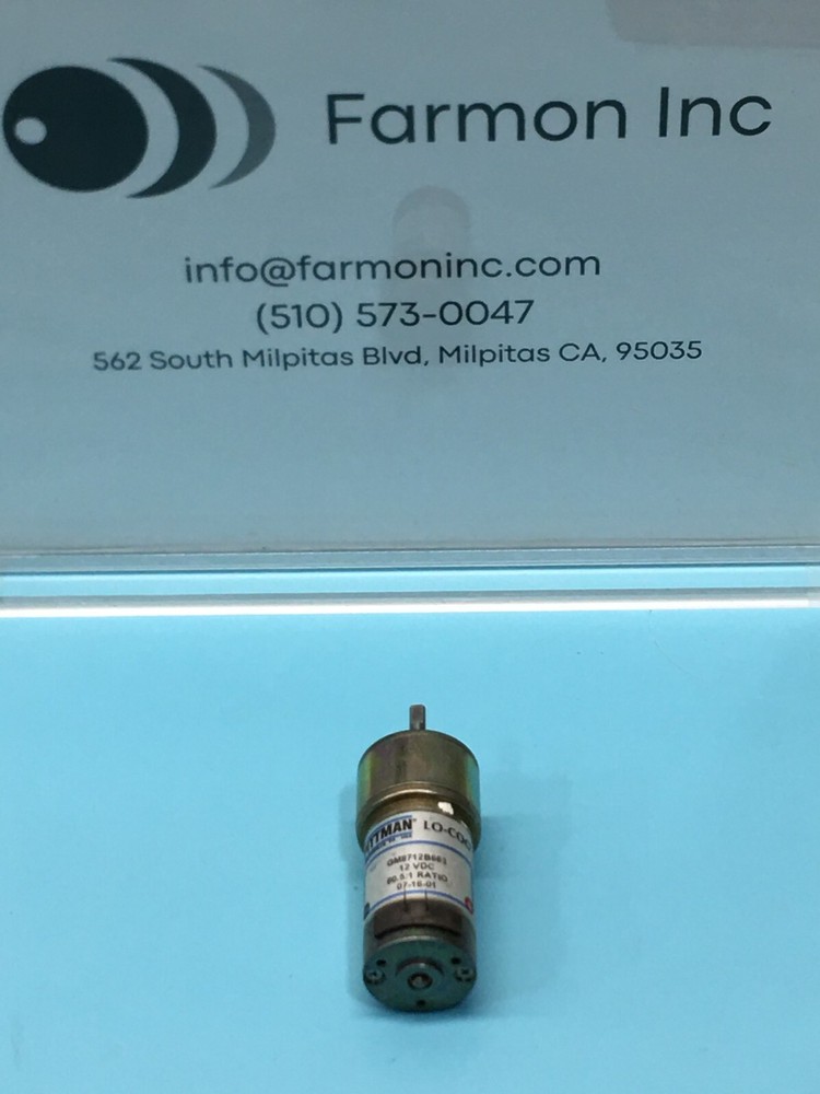 Pittman Gm8712B663 Motor, 60.5:1 Ratio, 12 Vdc, 184275