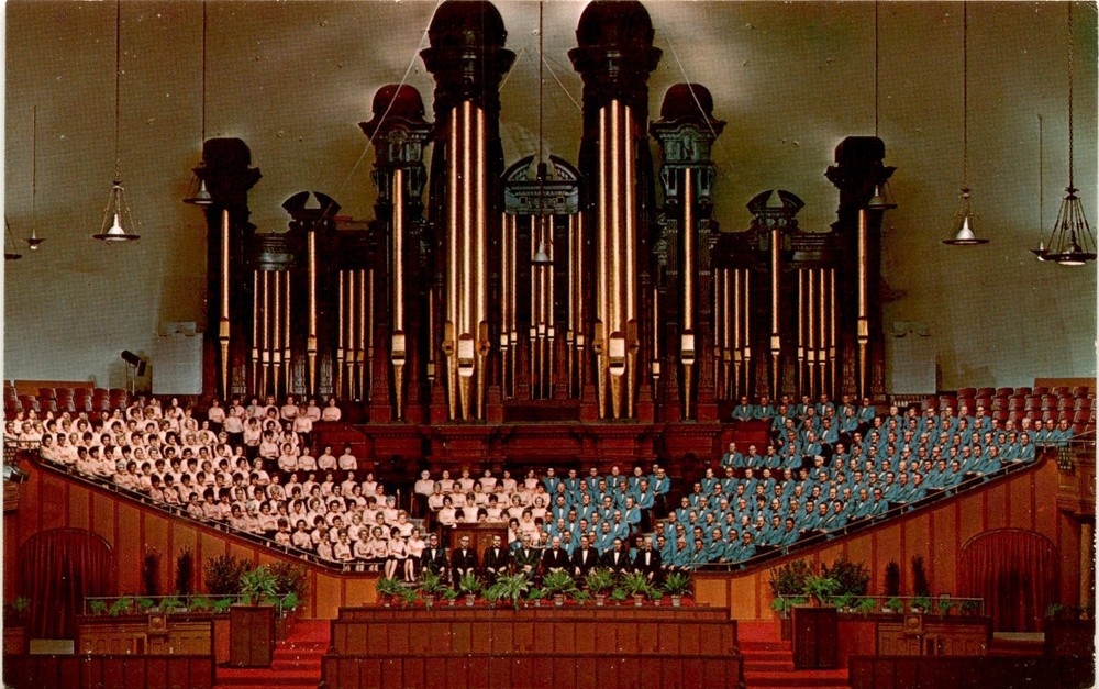 MORMON TABERNACLE CHOIR, ORGAN, Salt Lake City, Utah, Latter-Day Postcard
