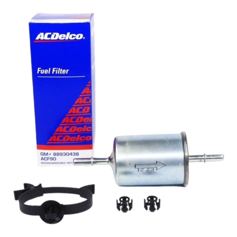 ACDelco Fuel Filter With Clips/Bracket For Holden Commodore VT VX VY WH V6 3.8L