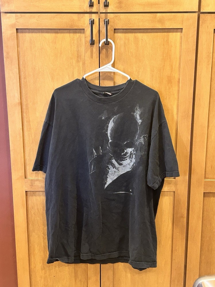 Marvel Mad Engine Skull Graphic Print 2XL T-Shirt Grunge Vintage