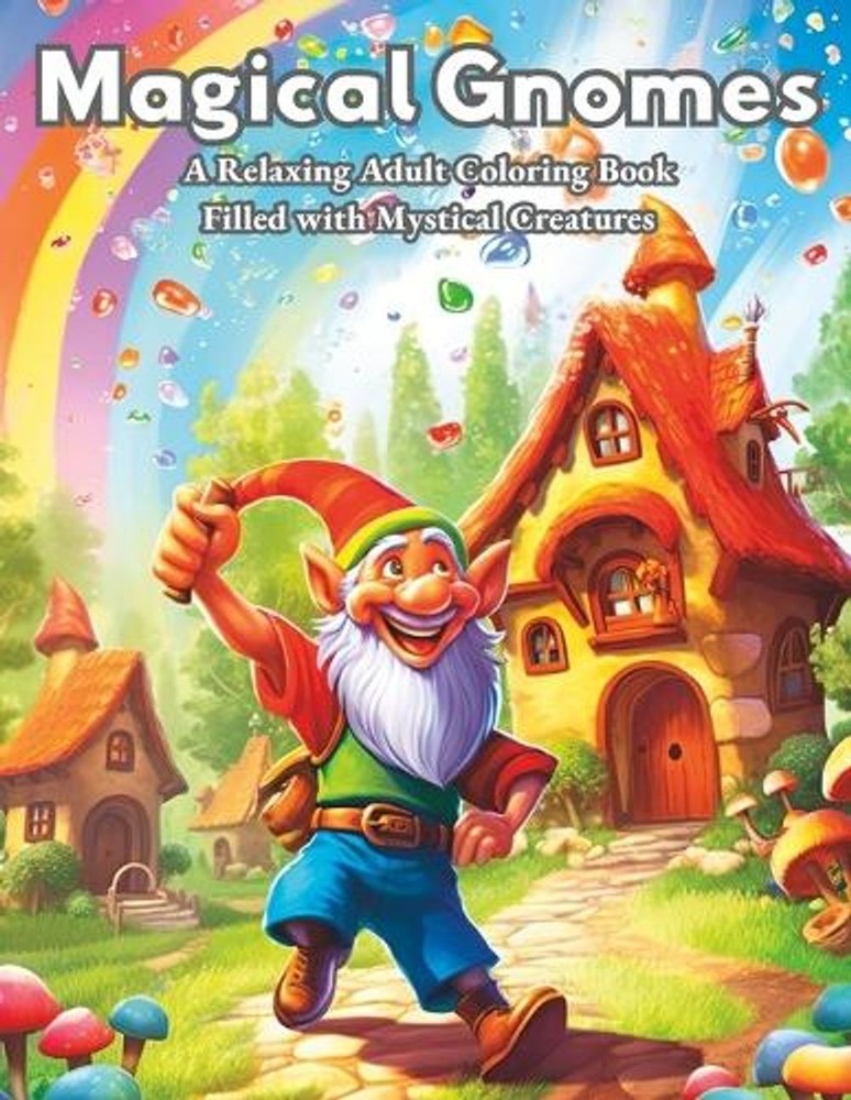 Magical Gnomes: A Relaxing Adult Coloring Book Filled with Mystical Creatures by