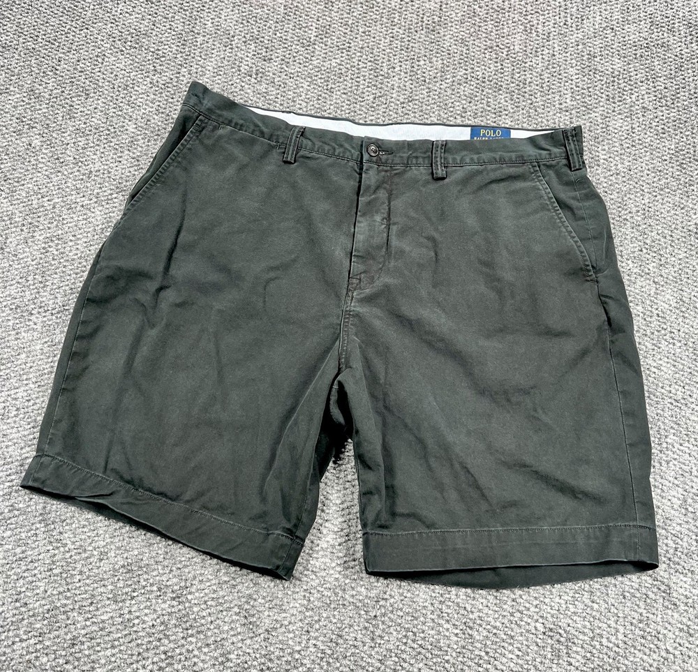 Polo Ralph Lauren Shorts Mens 40 Black Stretch Classic Chino Casual Preppy