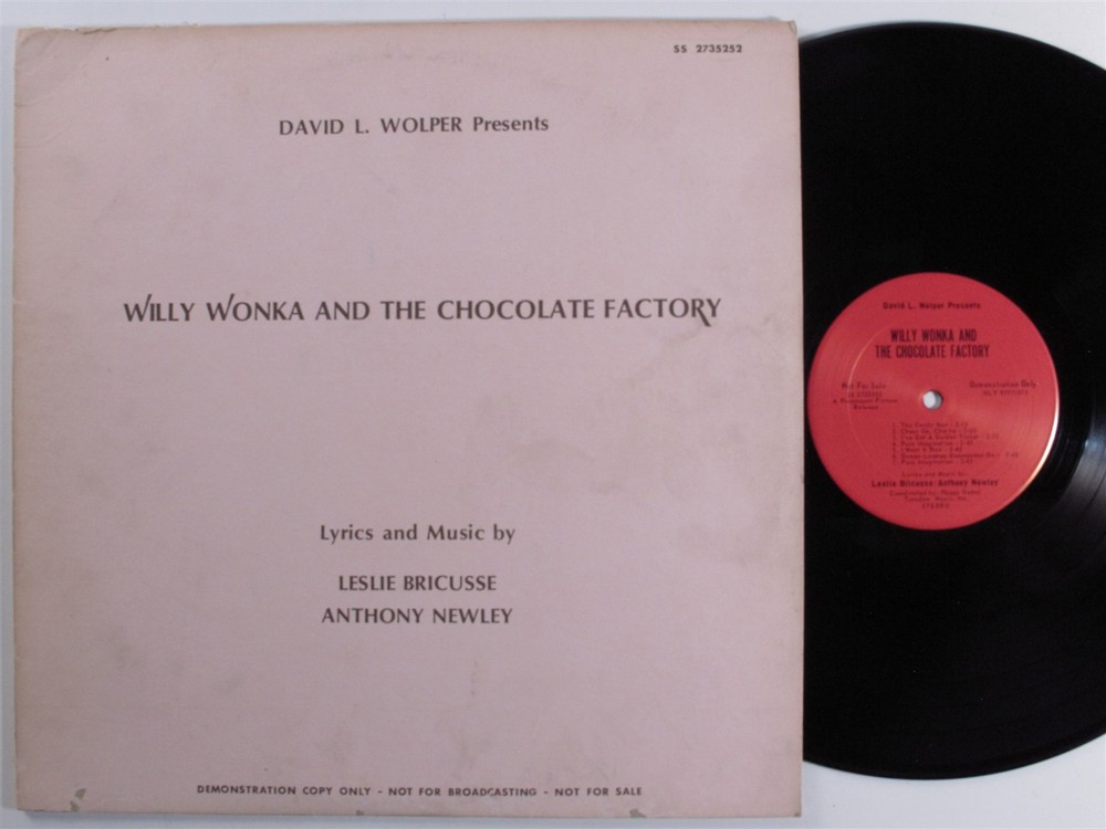 WILLY WONKA & CHOCOLATE FACTORY OST Bricusse/Newley SS-2735252 LP VG++ promo c