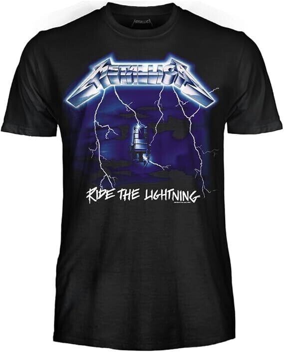 Metallica T-Shirt Adult Ride The Lightning Official Original