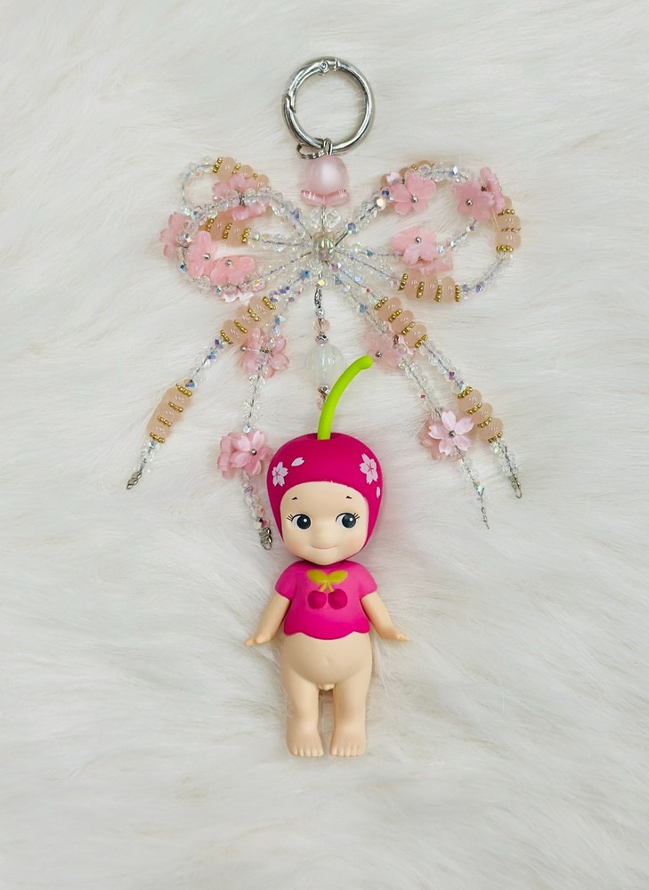Handmade Sonny angel Crystal Bow Keychains/Bag Charms