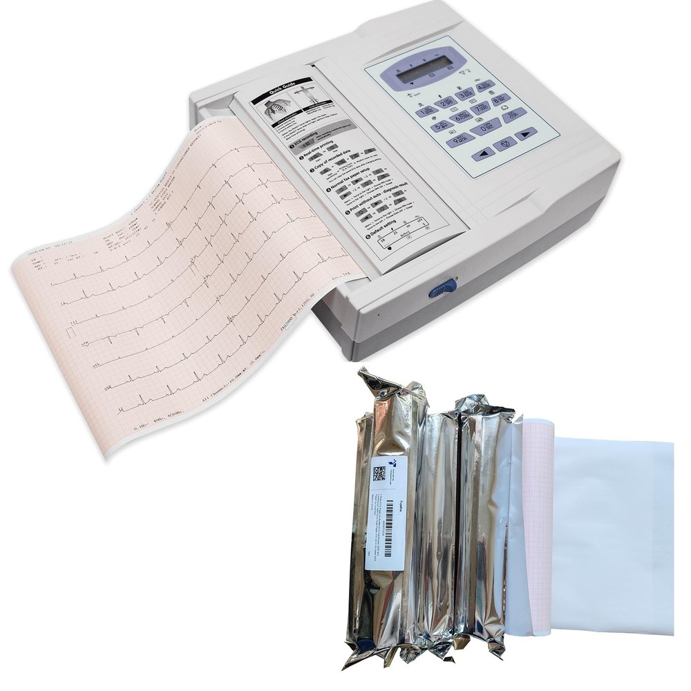 5 Rolls Premium ECG Paper for BioNet ECG Cardiocare 2000 and Cardiotouch 3000