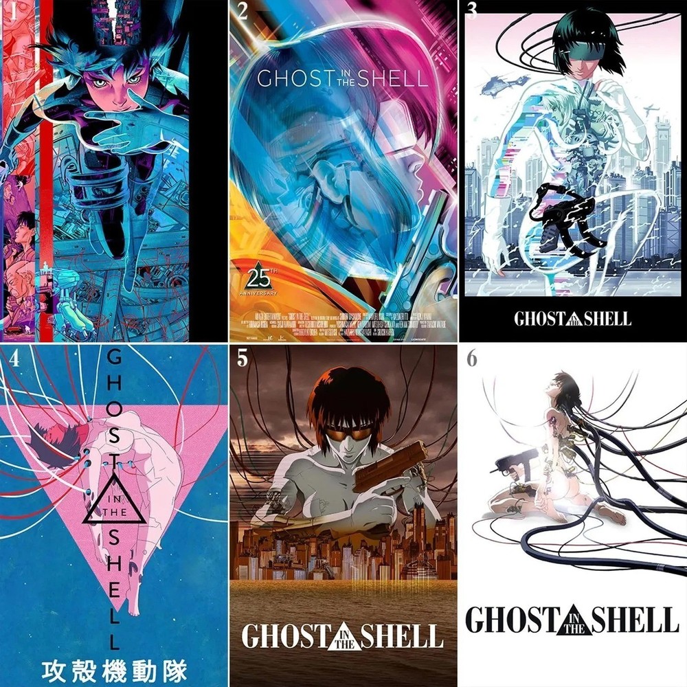 Ghost In The Shell Cyberpunk Anime Sci Fi Movie Poster