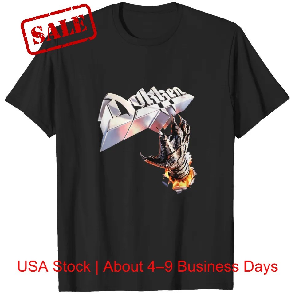 Original Dokken T-Shirt Classic 80s Heavy Metal Band Unisex Tee