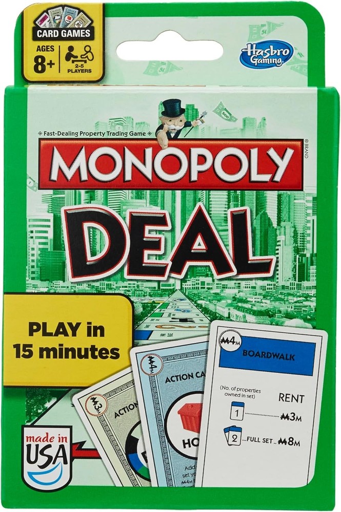 Monopoly Deal Card Game | Quick-Playing Card Game | Fun Games for Families and K