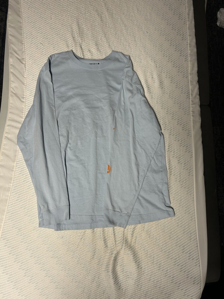 Carhartt Shirt XLT Loose Fit Heavyweight Long Sleeve Blue Mens