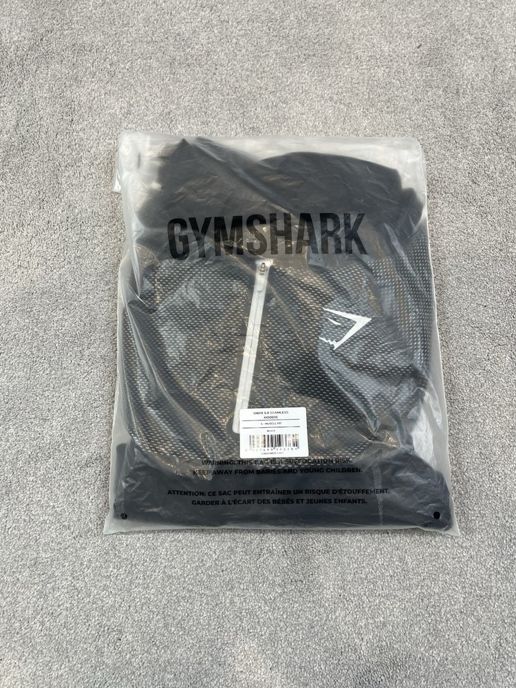 Gymshark Onyx 5.0 Hoodie Size S Black And Grey ⚫️🩶