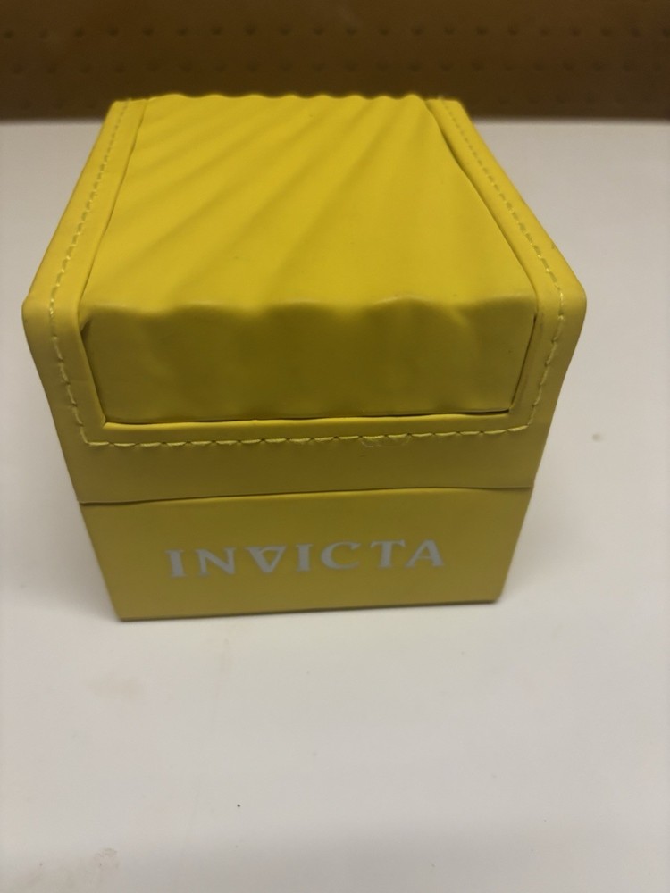 Invicta Yellow Watch Box Only Foam Holder - EMPTY BOX