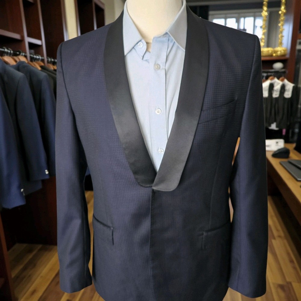Vitale Barberis Shawl Collar Dinner Jacket 40r Slim Fit Super 110s J. Lindeberg