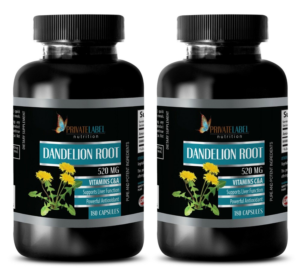 water away diuretic - DANDELION ROOT - dandelion root leaf extract capsules 2B