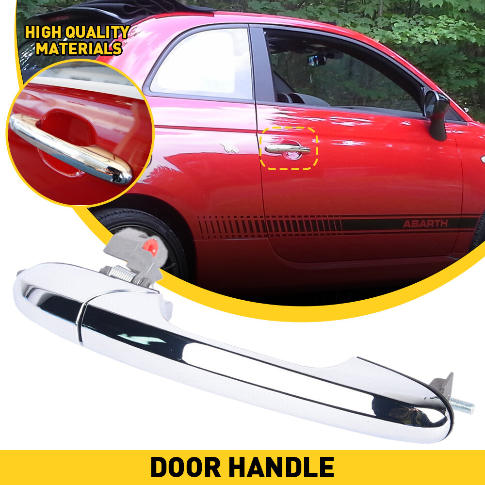 US Door Handle Front Passenger Right Side Chrome RH Hand For Fiat 500 68069942AC