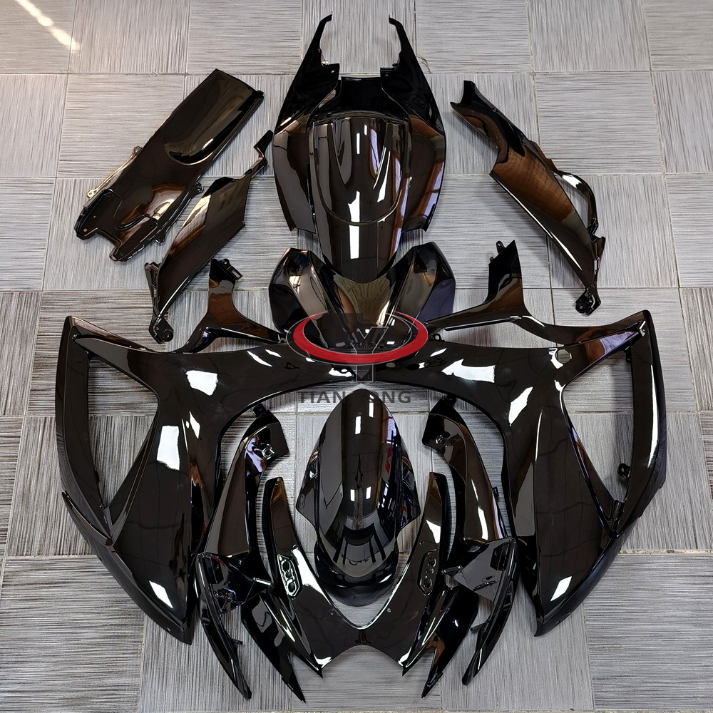 Glossy Black Fairing Kit for Suzuki GSXR600/750 2006 2007 Injection Bodywork K6