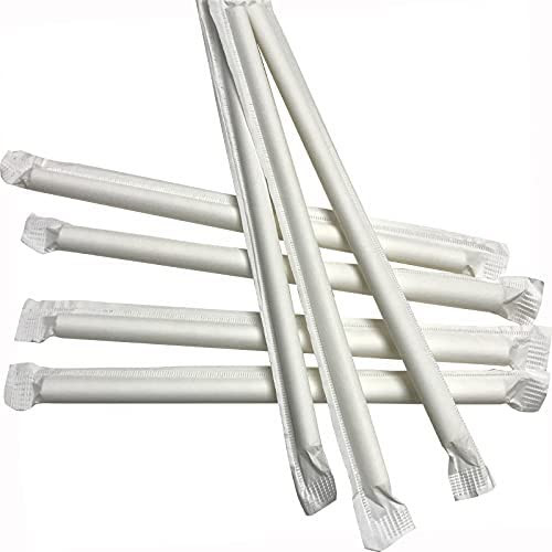 Jumbo Plastic Drinking Straws 10.25 Inch Bulk 1000 Pack for Smoothies Boba and Fun Drinks  
