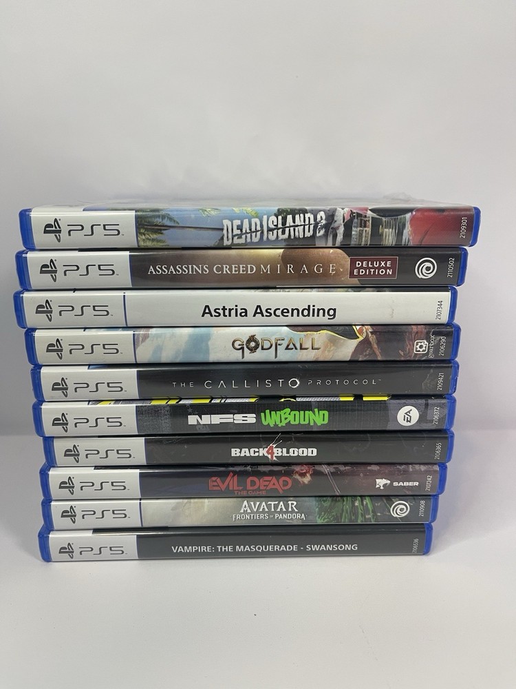 Lot Of 10 PS5 Games Tested Avatar / Dead Island 2 / Assassins Creed / Evil Dead