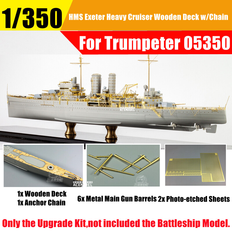 1/350 HMS Exeter Heavy Cruiser Super Detail-up Upgrade Set for Trumpeter 05350
