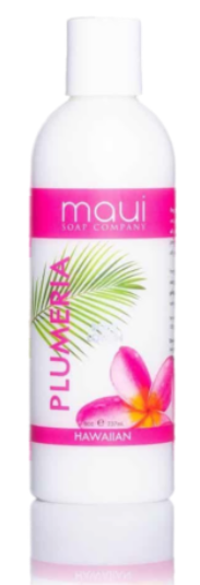 Maui Soap Co Plumeria Body Lotion with Avocado Oil Cucumber Vitamin E 8 oz