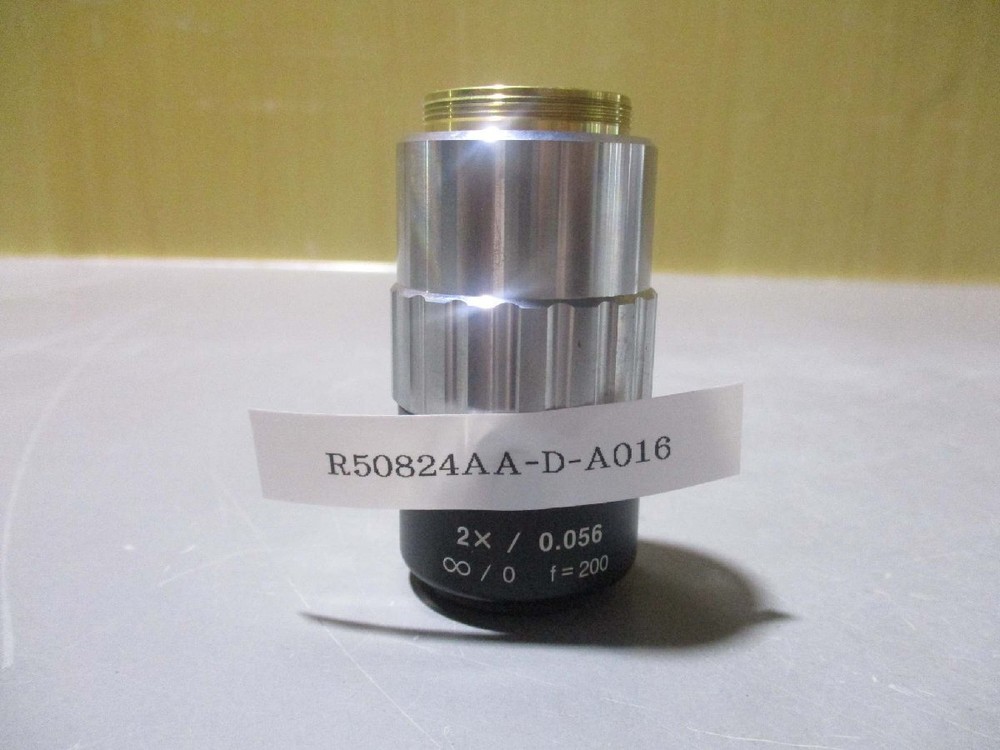 Used Mitutoyo objective lens 2x /0.056 ∞/0 f=200(R50824AA-D-A016)