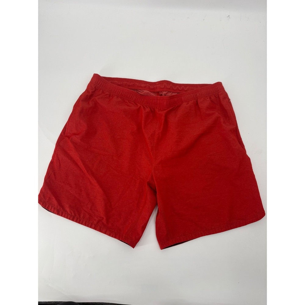 Rhone Mens Red Heathered Training Athletic Shorts Size XXL Elastic Waist Gym